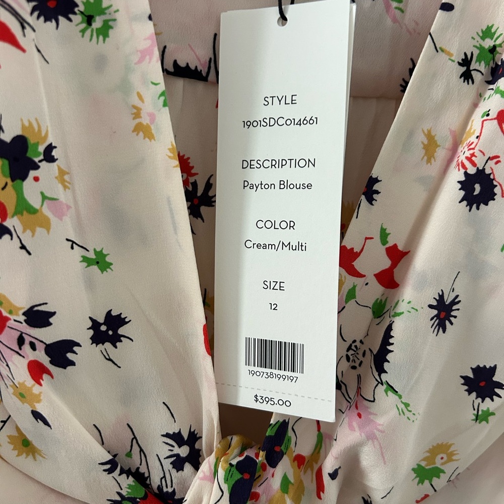 Veronica Beard Multicolor Floral Blouse - Picture 4 of 4